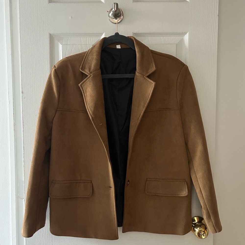 Brown Suede Blazer